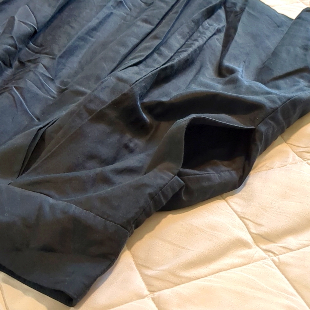 Banana Republic Black Full A-Line Circle Skirt Cotton & Silk size 4 Classic - Picture 4 of 4
